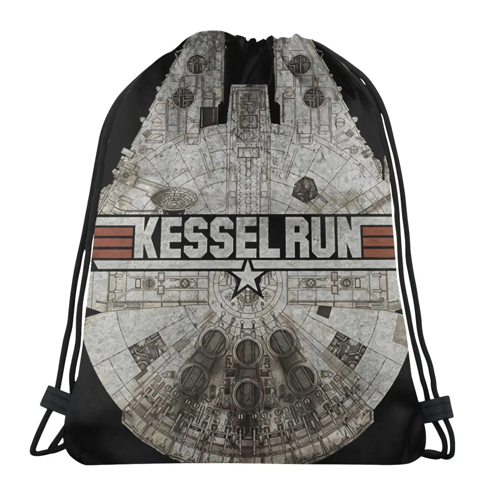 

Большой мужской рюкзак Kessel Run в стиле ведущей звезды, рюкзак, сумки, сумки, Индивидуальная сумка, сумка с именем, женская сумка, веревки