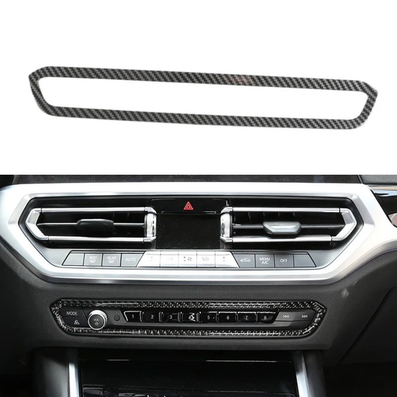 

For BMW 3 Series G20 G28 325i 330d 335 Car Center Control CD Panel Volume Button Frame Cover Trim ABS Multimedia Sticker Auto