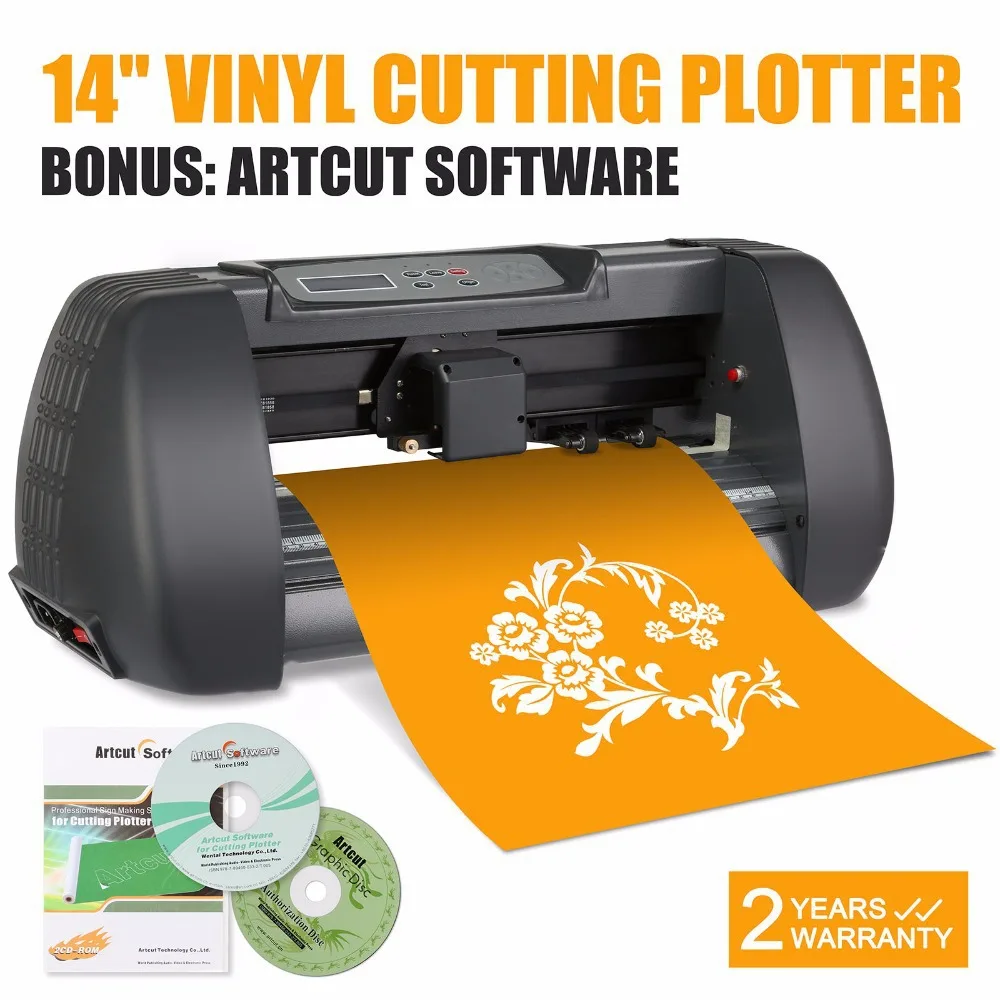 

Updated 14" Vinyl Cutter Sign Cutting Plotter Machine W/ Artcut Software 375mm