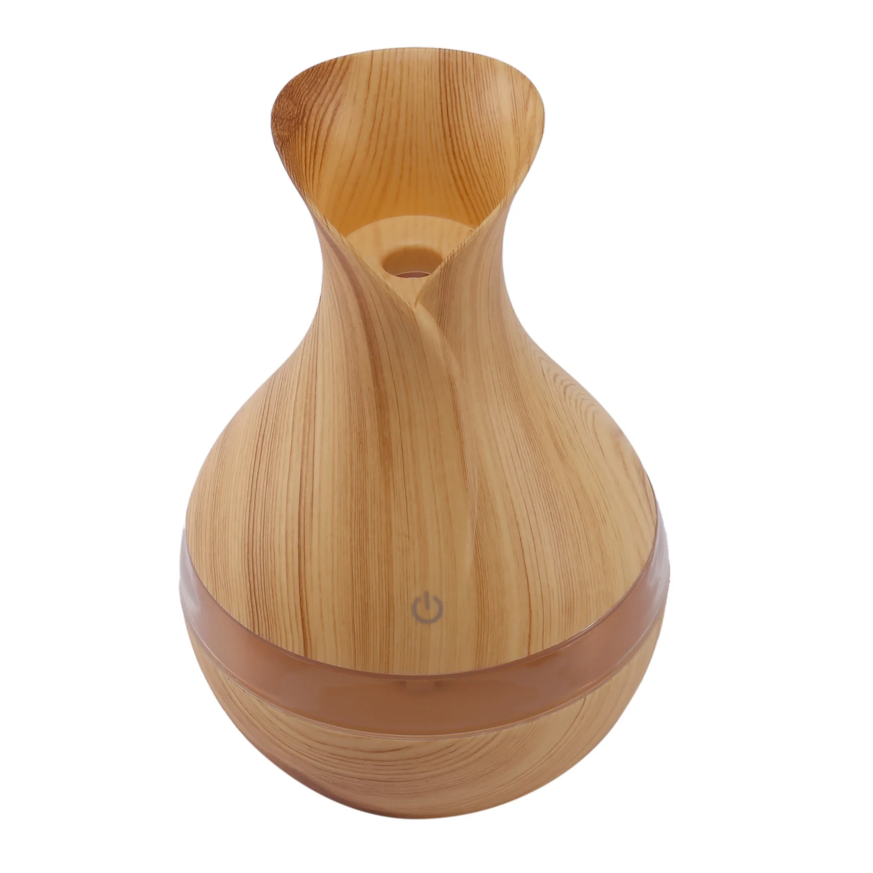 

300 Ml Ultrasonic Air Humidifier Aroma Essential Oil Diffuser With Wood Grain 7 Color Changing Led Lights For Office Home Lig