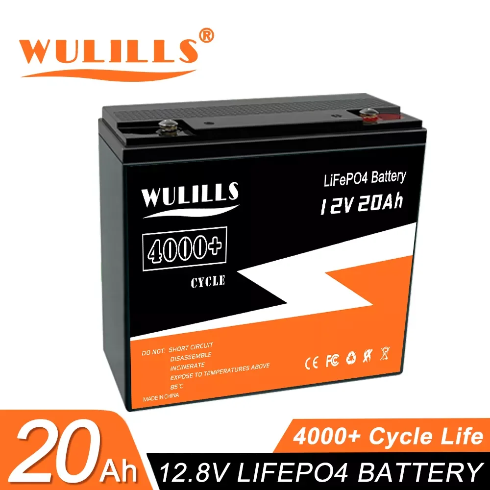 

New 12V 20Ah LiFePo4 Battery Lithium Iron Phosphate 12V 24V LiFePo4 Rechargeable Battery for Kid Scooters Boat Motor Tax Free