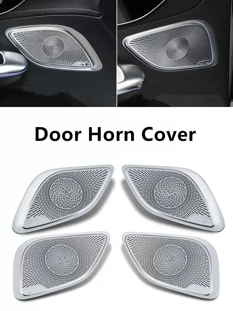 

Автомобильный звуковой сигнал, защитный чехол для двери, звуковой сигнал для приборной панели, крышка для Mercedes Benz EQE, автомобильные аксессуары