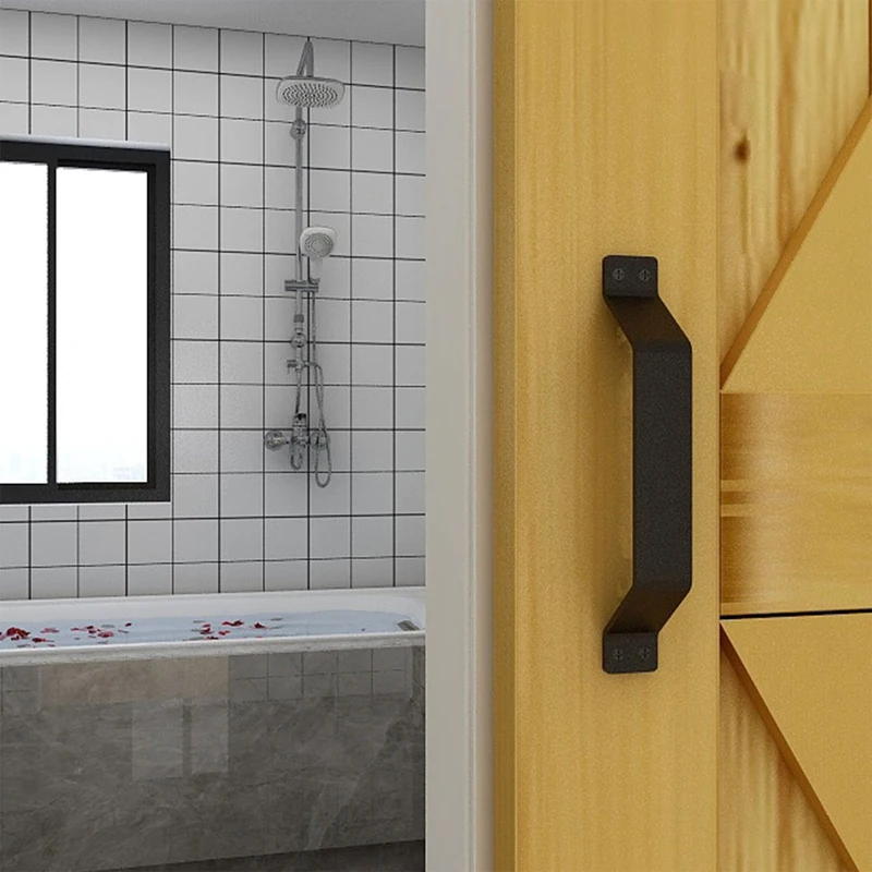 Ручка двери сарая 8 дюймов простой набор ручек для ворот деревянных заборов