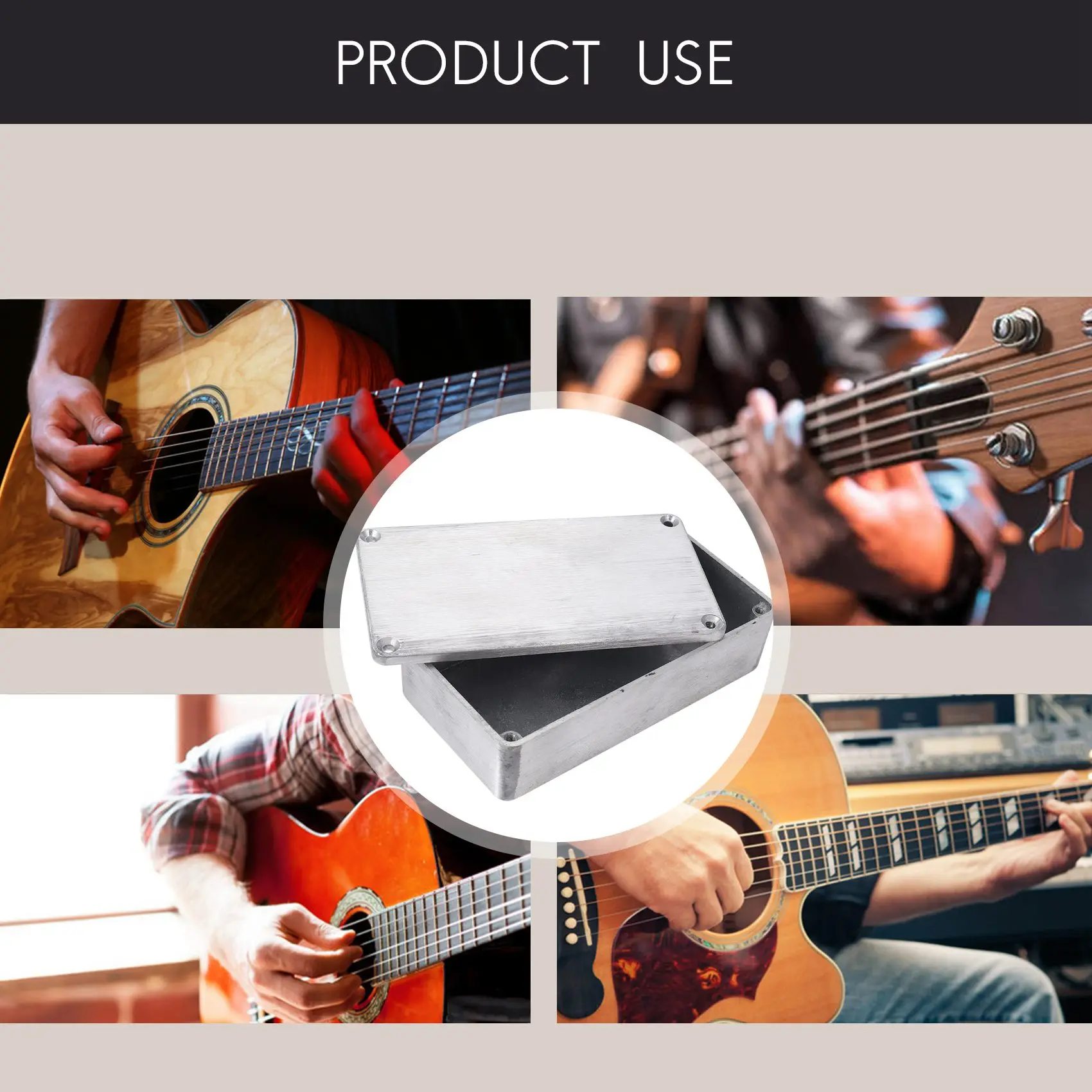 5 шт. алюминиевый корпус для педали гитары 1590B