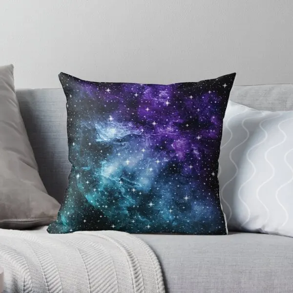 

Purple Teal Galaxy Nebula Dream 1 Deco Printing Throw Pillow Cover Throw Car Sofa Fashion Case Soft Home Pillows not include