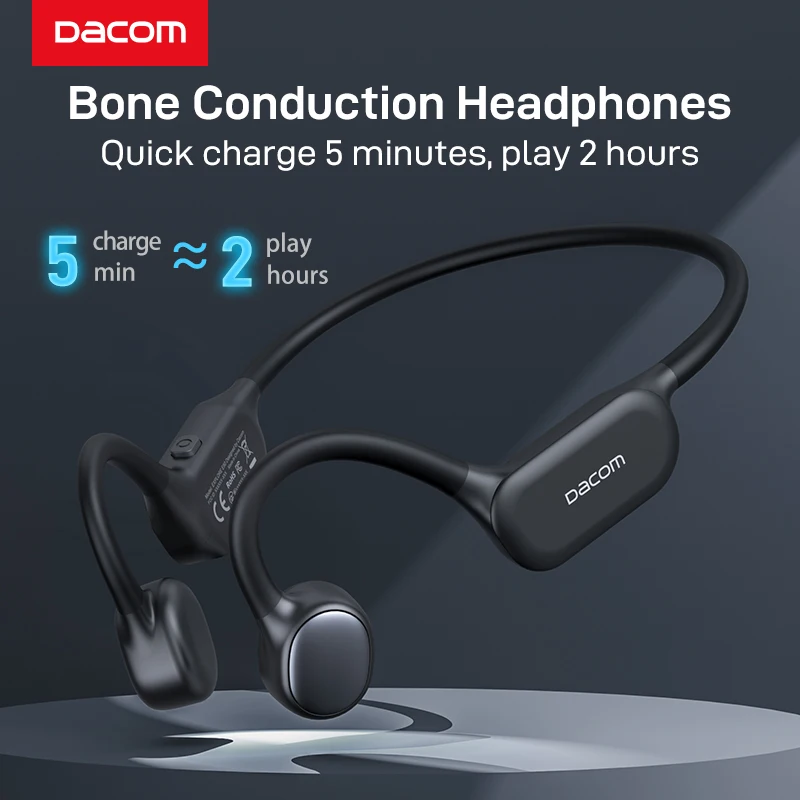DACOM E80 настоящий костной проводимости наушники беспроводные V5.3 Bluetooth Спортивная