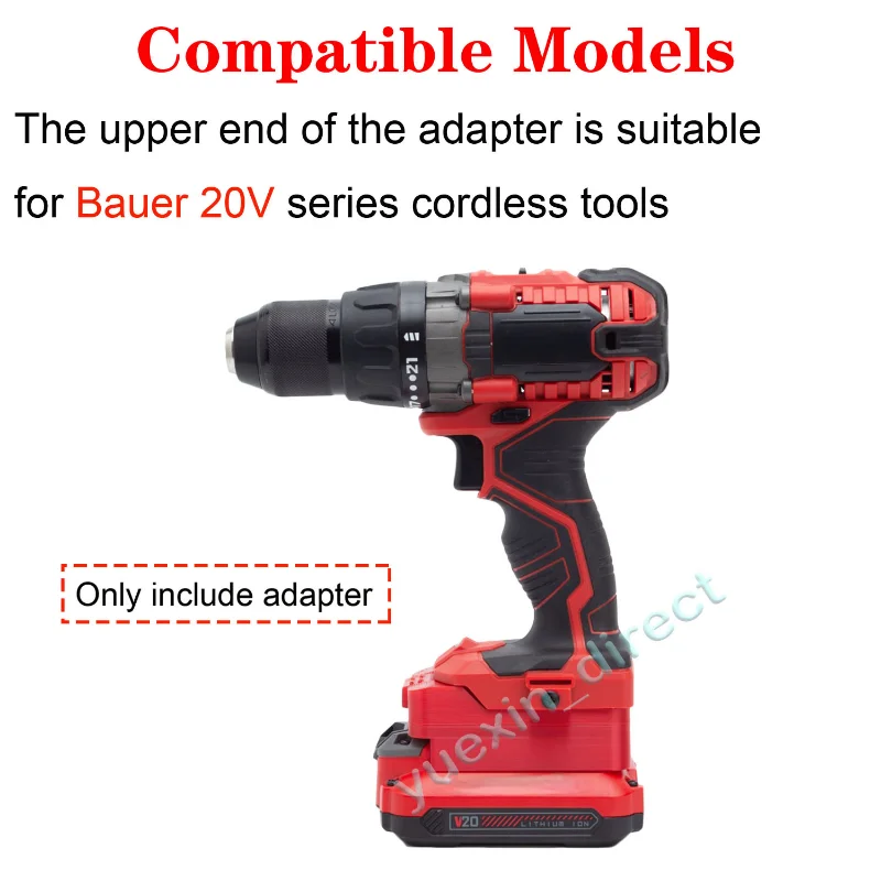Adaptor For Craftsman V20 Series Lithium Battery Convert To Bauer 20V Drill Adapter Electric Drill Modified Tools Connector