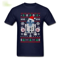 funny astromech droid r2 d2 ugly sweaters christmas t shirt short sleeve 100 cotton casual t shirts loose top size s 3xl