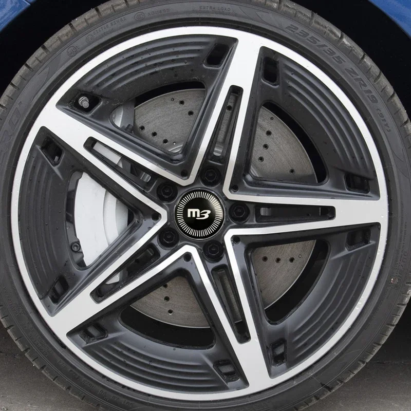 4 шт. 56/60/65 мм центральные наклейки из сплава на ступицу колеса для M3 логотип AXELA