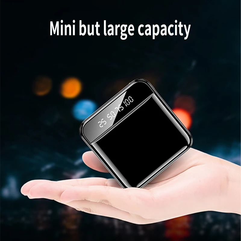Mini 30000mAh Power Bank Two-way Fast Charging External Charger Digital Display Portable External Battery LED for Xiaomi iPhone