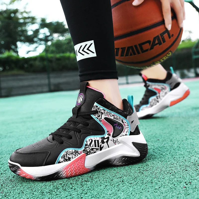 New Men's Basketball Shoes High-Top Sneakers Male Cushioning Light Comfortable Shoes Athletic Training Sport Chaussure Homme