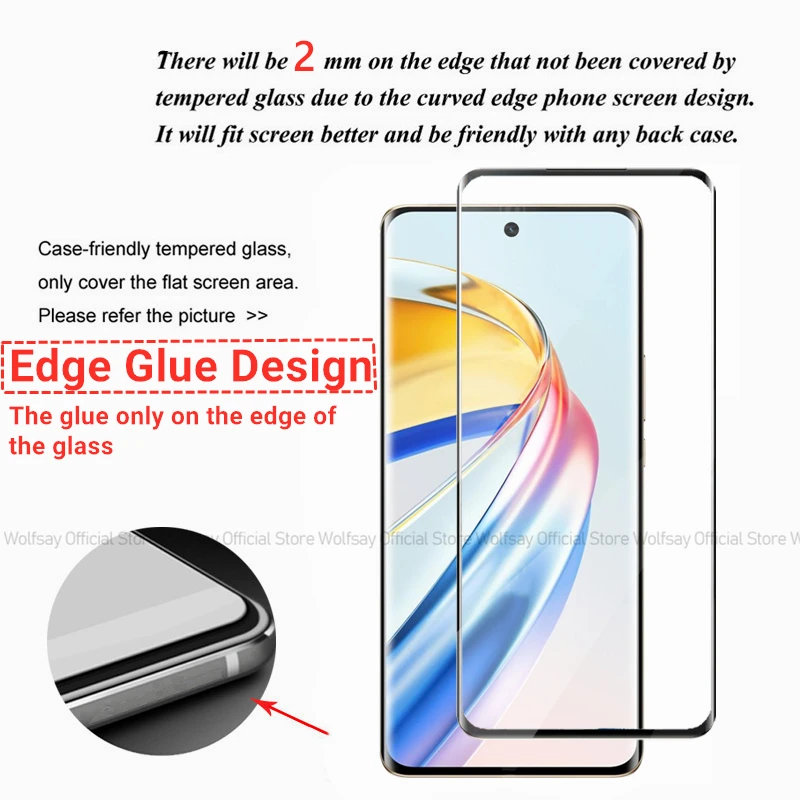3D изогнутое стекло для Honor X9B X9A защита экрана закаленное телефона Защитная пленка