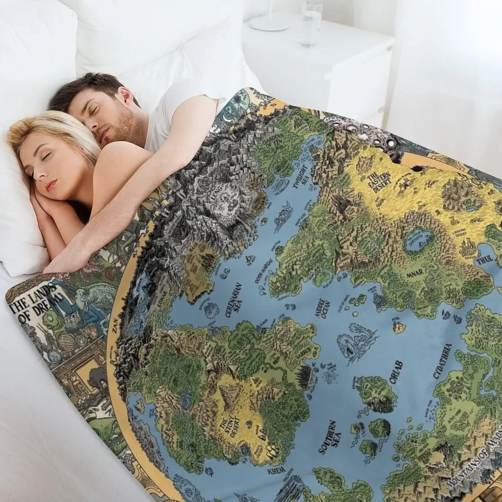 HP Lovecraft Dreamland Map пледы одеяла и фланелевая ткань люксовый бренд косплей аниме