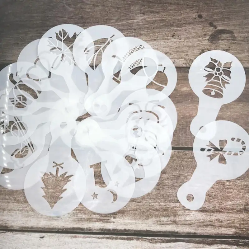 Форма для кофе молочного торта кекса трафарет шаблон необычный бариста капучино