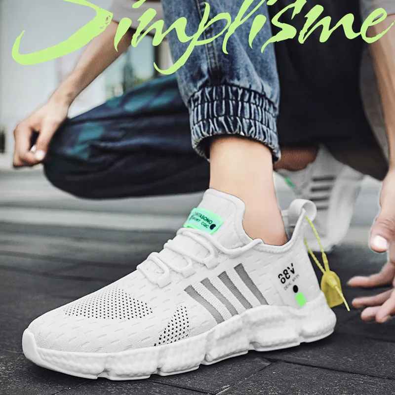 

Men's Running Shoes, Men's Men's Flying Fabric Casual Shoes, Super Casual Lightweight Sneakers