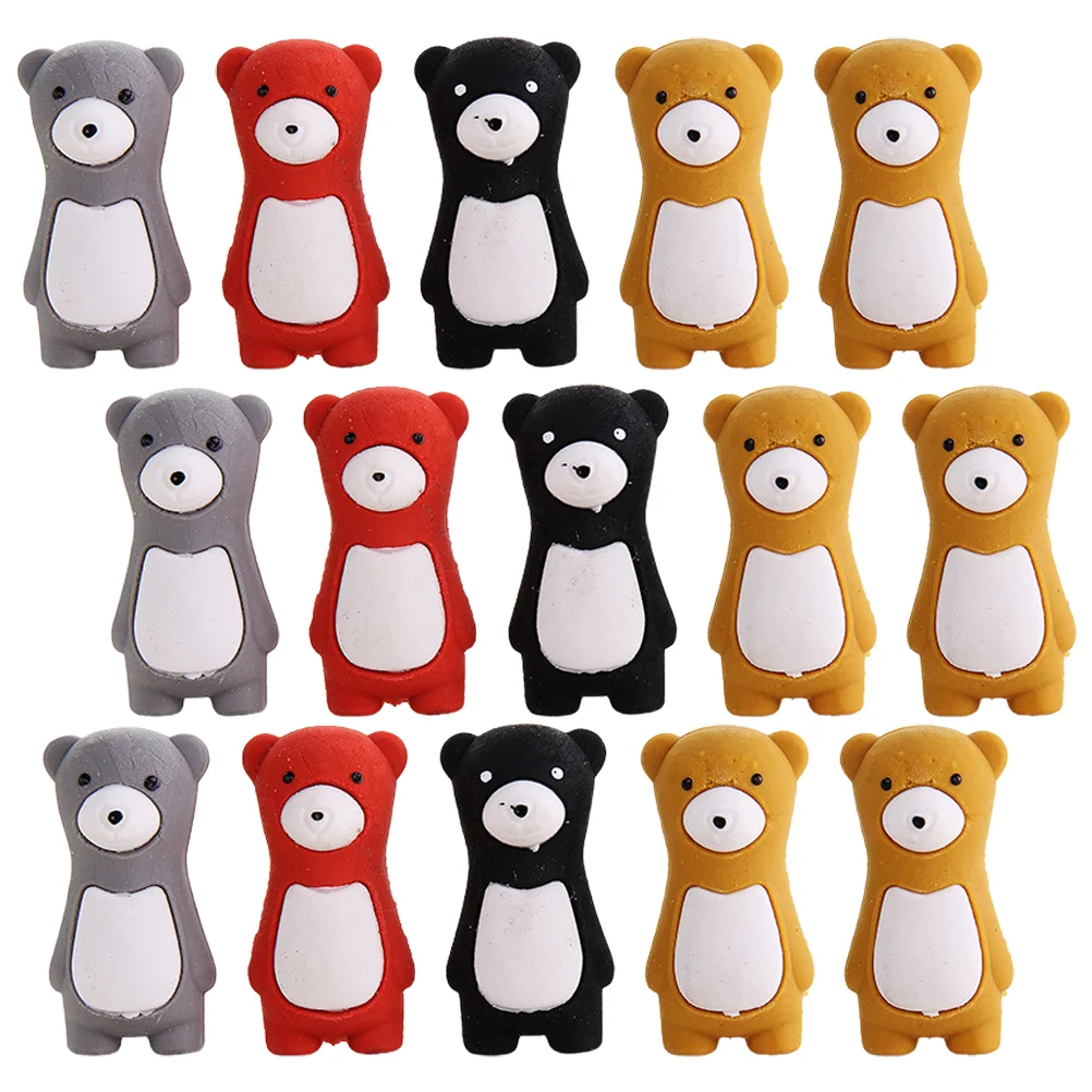 

Drawing Supplies Cartoon Erasers Award Cute Bear Accessory Animal Mini Bulk