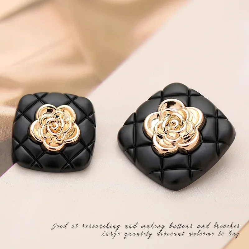 Металлические пуговицы с бантом-бабочкой декоративные ромбовидный узор