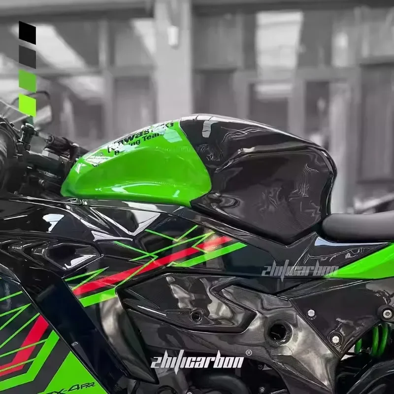 Защита бака мотоцикла Kawasaki ZX4R/ZX4RR модификация углеродного волокна спортивная