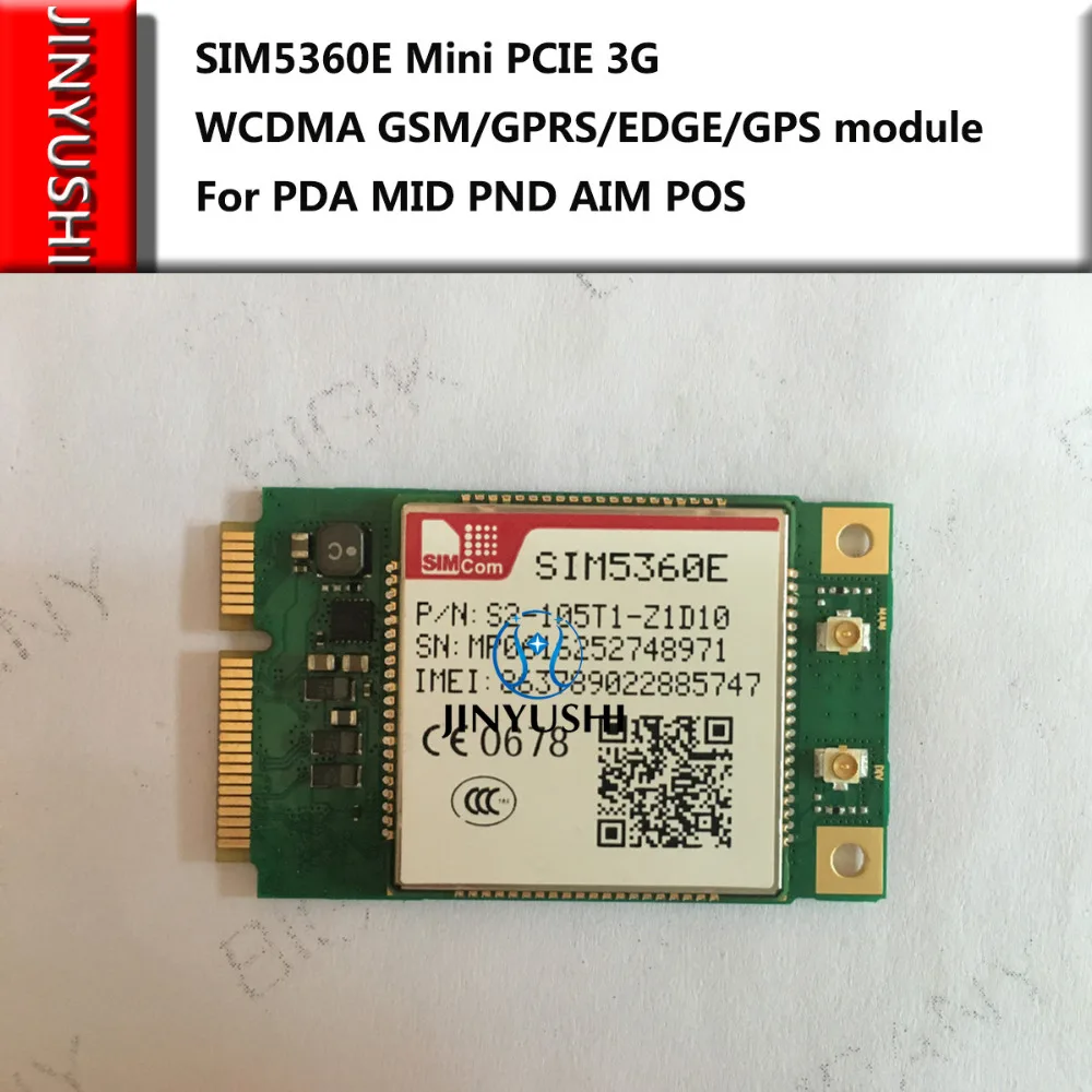 

Бесплатная доставка SIM5360E Mini PCIE 3G WCDMA GSM/GPRS/EDGE/GPS модуль 100% Новый оригинальный для PDA MID PND AIM POS в наличии