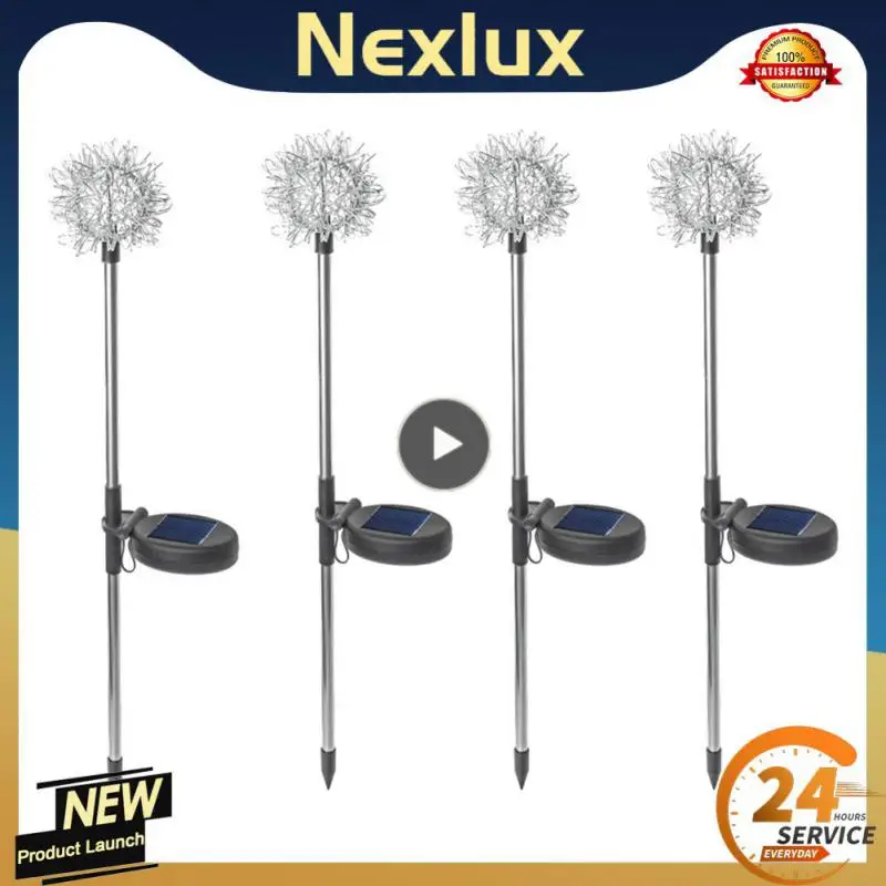 

Colorful Simulation Lights Dandelion Flower Solar Light Outdoor Lawn Stake Lamp Solar Powered Ground Light Pathway