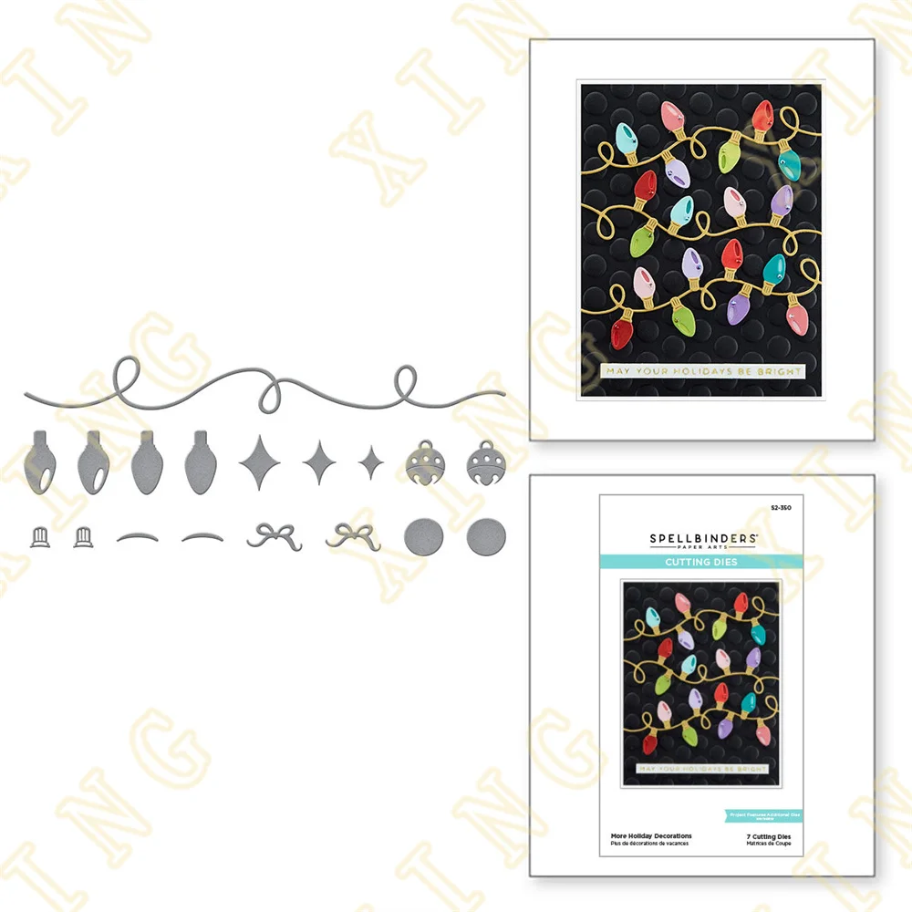 

More Holiday Decorations Metal Cutting Dies Diy Scrapbook Paper Diary Decoration Card Handmade Embossing New Product for 2022