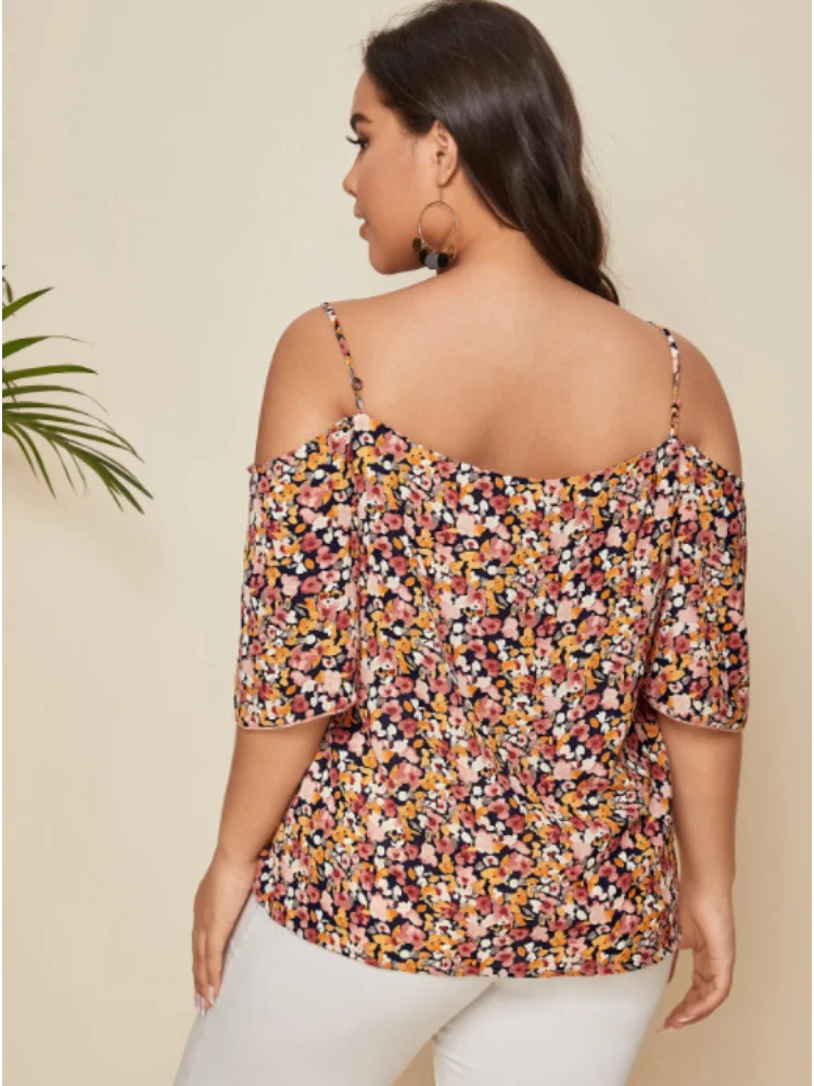 Oversized women's clothing new product explosive loose fashionable chubby mm sexy suspender plus size women clothing