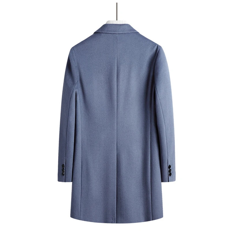 Высококачественные мужские шерстяные пальто утепленное с хлопковой подкладкой