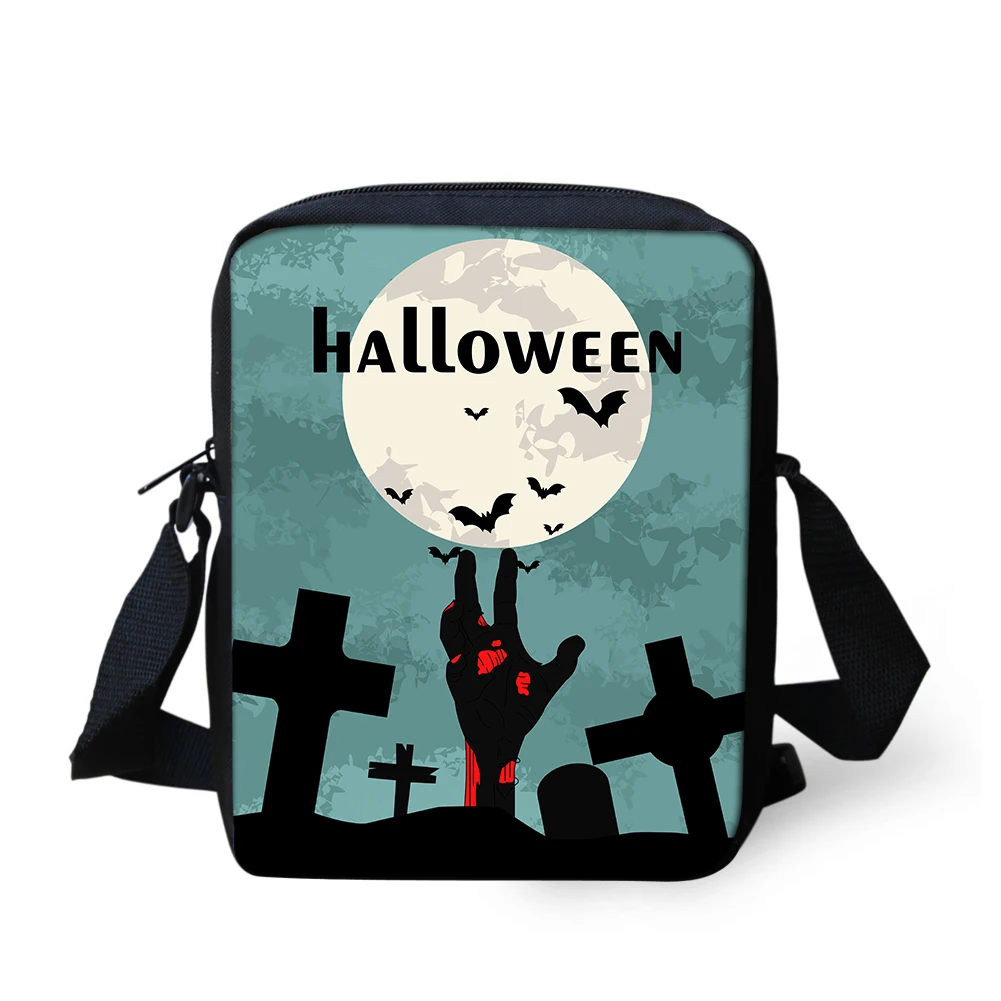 ADVOCATOR Halloween Pattern Kids Crossbody Bags Custom Students Messenger Bag Mini Children's Bag Koerierstas Free Shipping