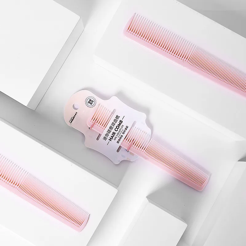Расческа для волос пластиковая с двумя головками и мелкими зубьями 1 шт. | Красота