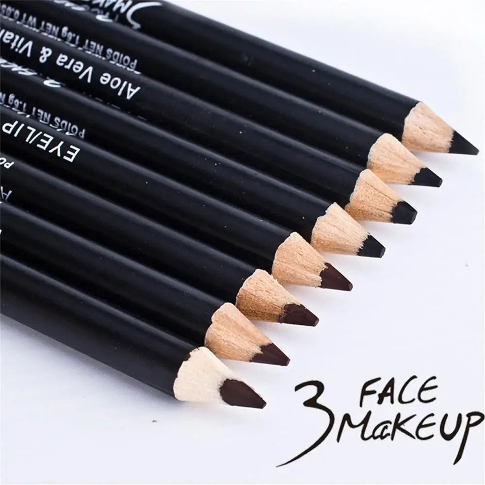 

1PC Wooden Eyeliner Pen Long Lasting Waterproof Eyeliner Eyebrow Enhancers Women Fashion Eye Makeup Tool