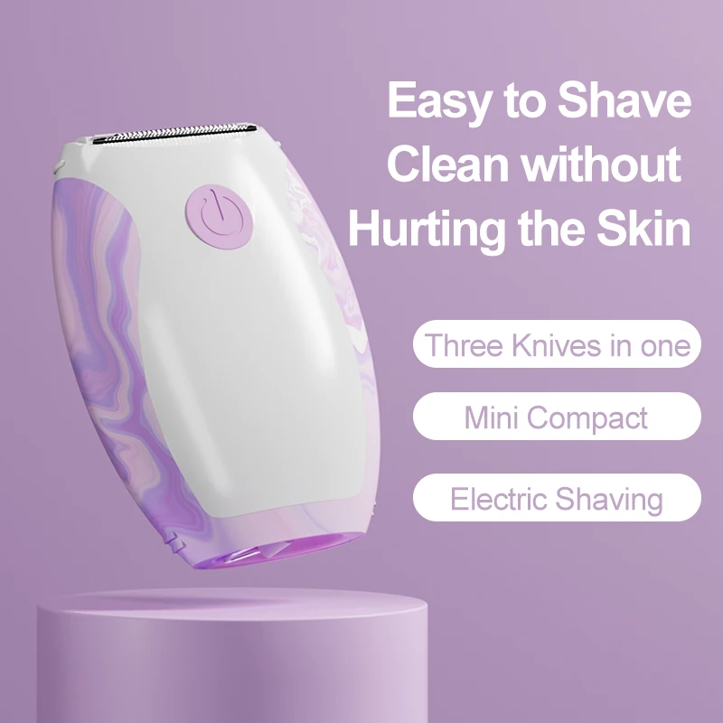 

Women Epilator with Battery Mini Hair Remove Painless Shaver Body Care for Leg Face Arm Hair Trimmer Safe Shaving Machine