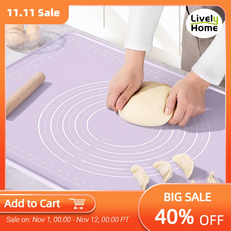 Дешево Большой гибкий Антибактериальный силиконовый коврик для выпечки, 70x50, Скалка для теста, кухонные аксессуары, антипригарная Кондитерская до...