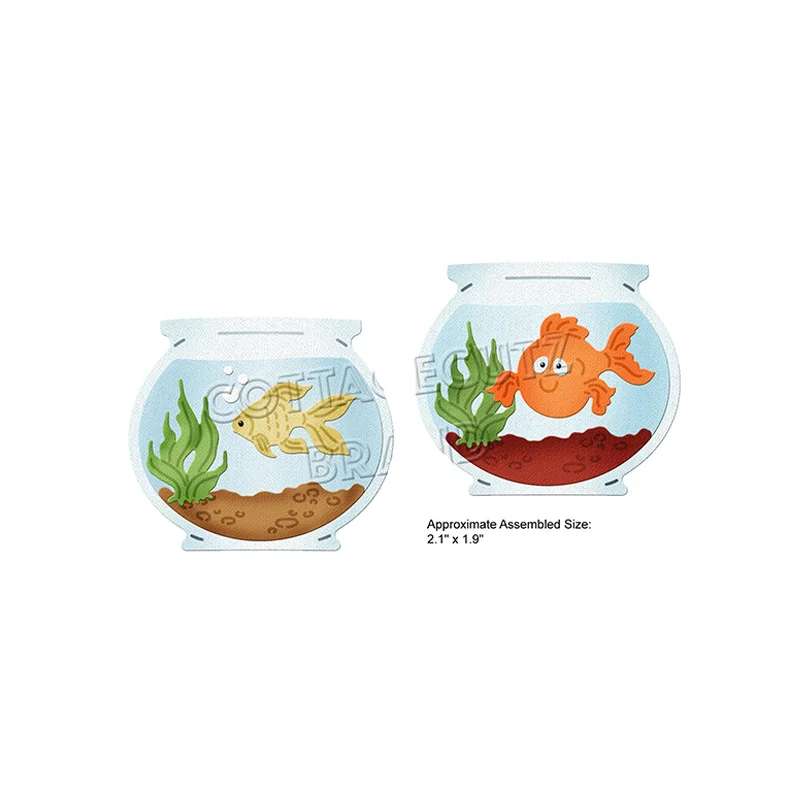 beach house alpaca goldfish 2022 new metal cutting dies diy card decorations scrapbook paper craft knife layered dies free global shipping