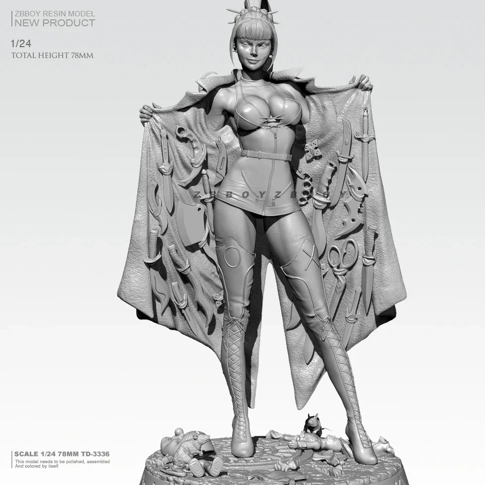 1/24 набор моделей из смолы красивая бесцветная и самособранная фотография