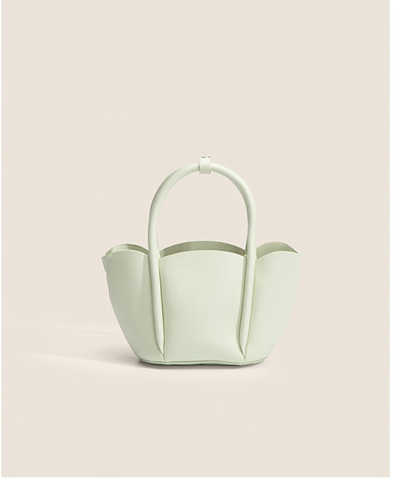 Women's Bag New Fashion niche Design Women's Bag Retro One Shoulder Crossbody Bag Portable Bucket Bag Petal Tote Bag Commuter