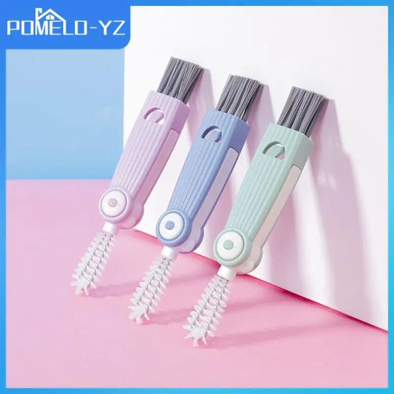 

Bottle Cleaning Window Cleaning Brush Gap Groove Three-in-one Cup Cover Brush Green/blue/purple Cup Brush Baby Cleaning Brush