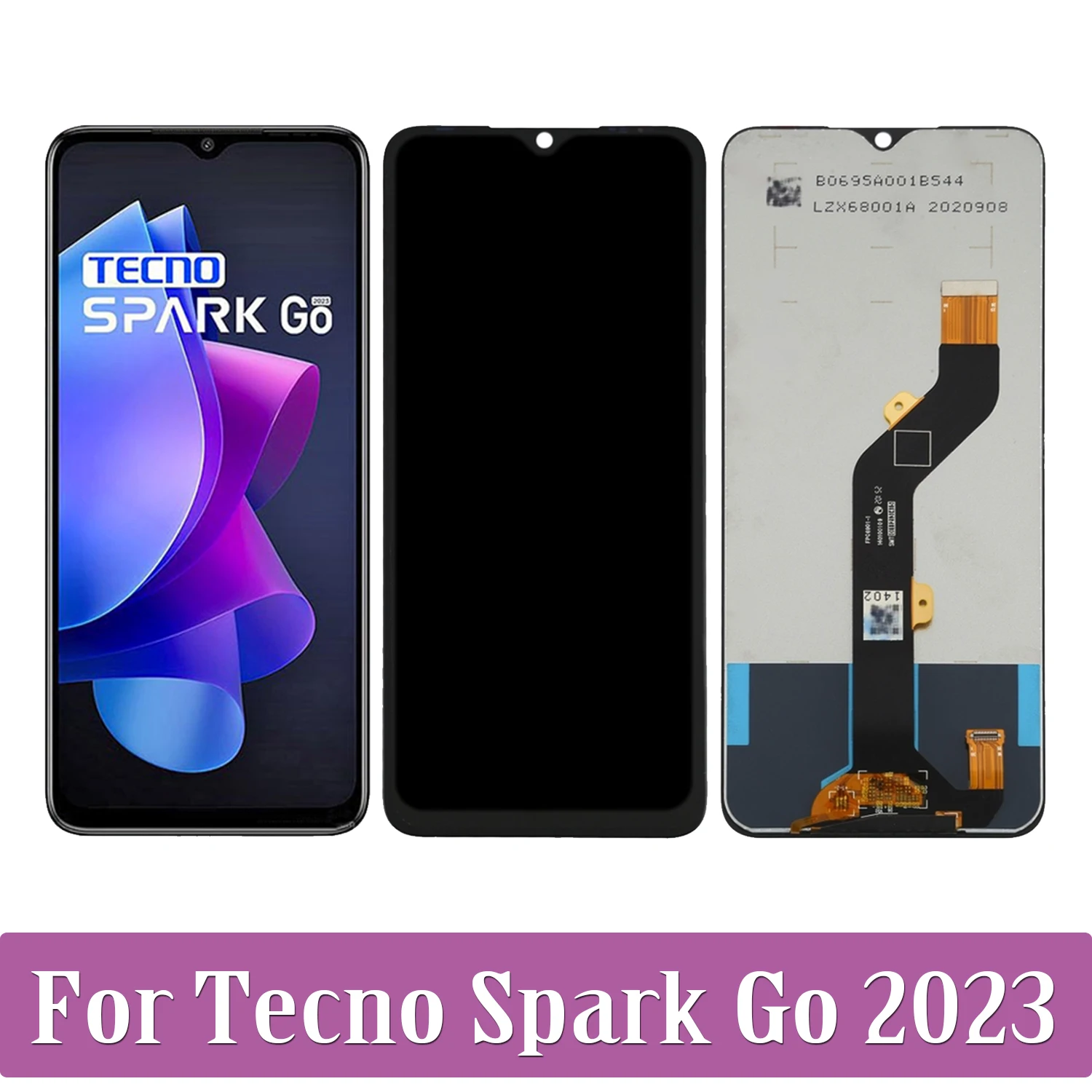 

Original For Tecno Spark Go 2023 LCD Display Touch Screen Digitizer Assembly For Tecno Spark Go 2022 KG5 KG5h LCD Replacement