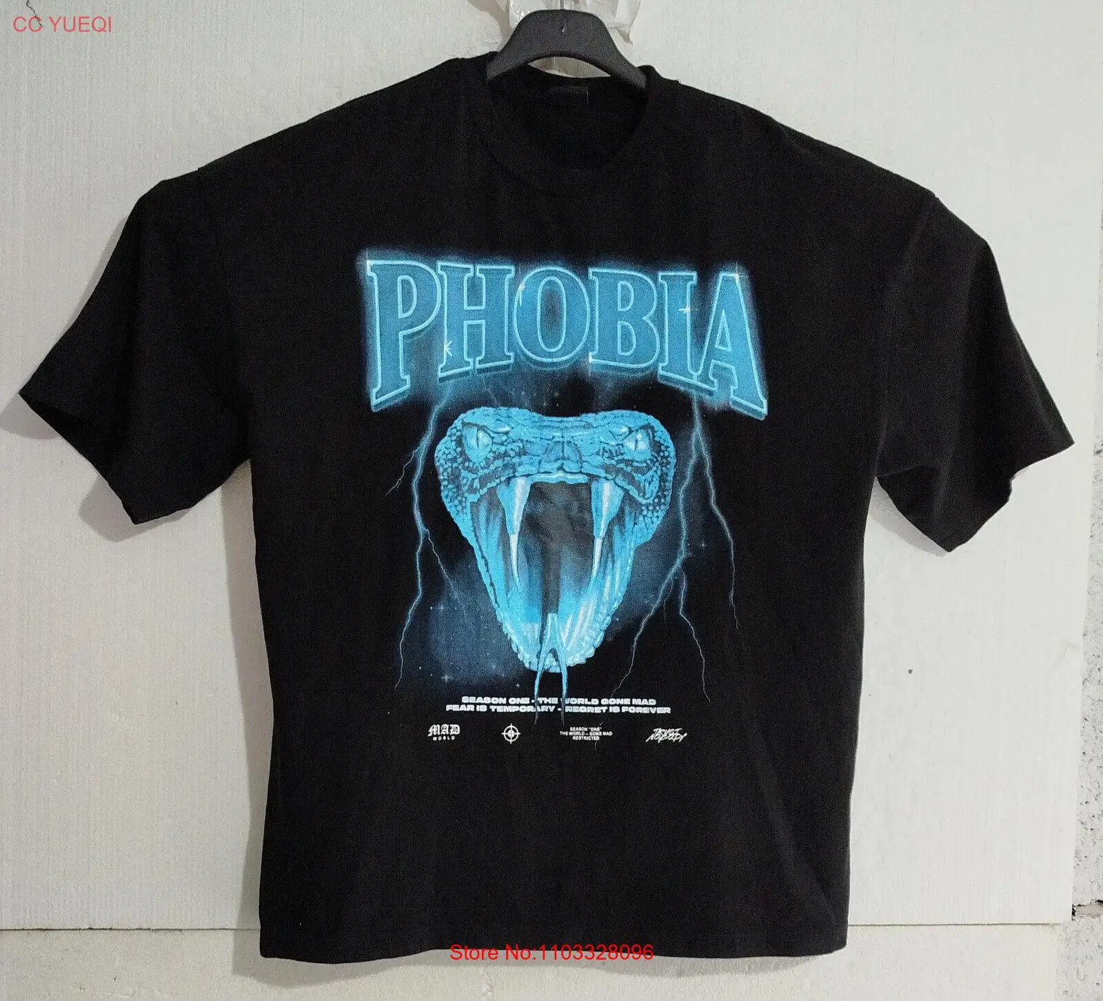 Футболка PHOBIA сезон один мир вышел сумасшедшая ужасная змея FSBN Размер L