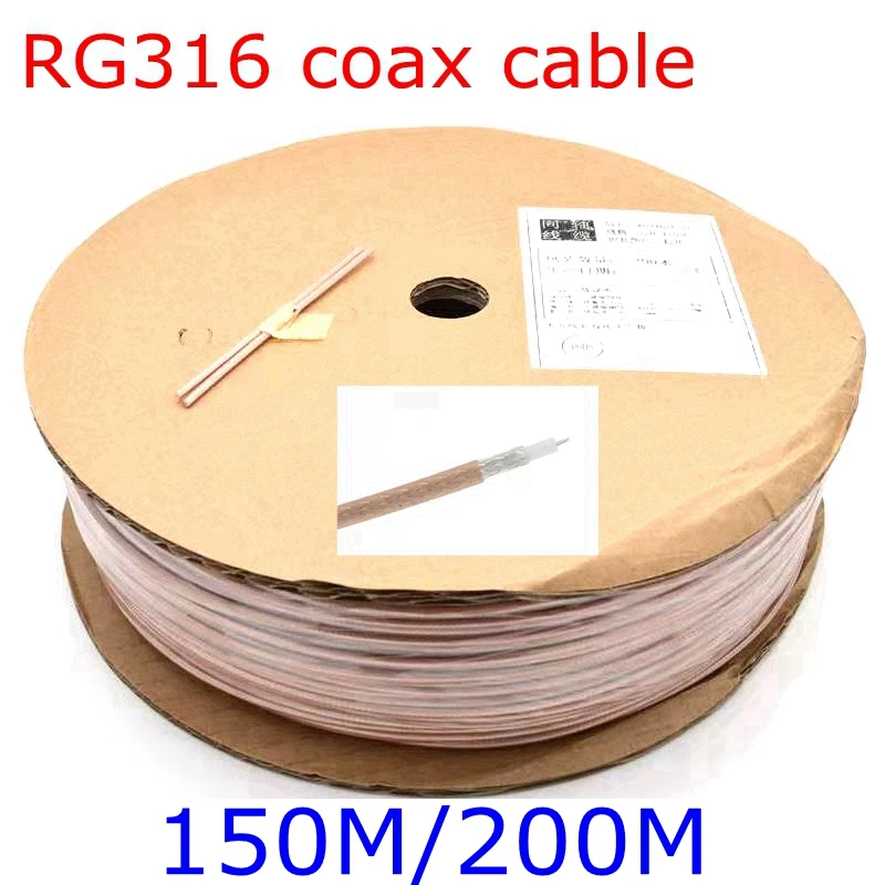 Купи White/Black/Brown RG-316 RG316 Coax Cable Wire White/Black/Brown 50Ohm Low Loss 30ft Crimp Connector Fast Shipping High Quality за 10,529 рублей в магазине AliExpress