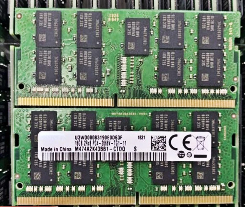 

Оперативная Память DDR4 16G 2RX8 PC4-2666V-TG1-11ECC, память для ноутбука, рабочей станции SODIMM