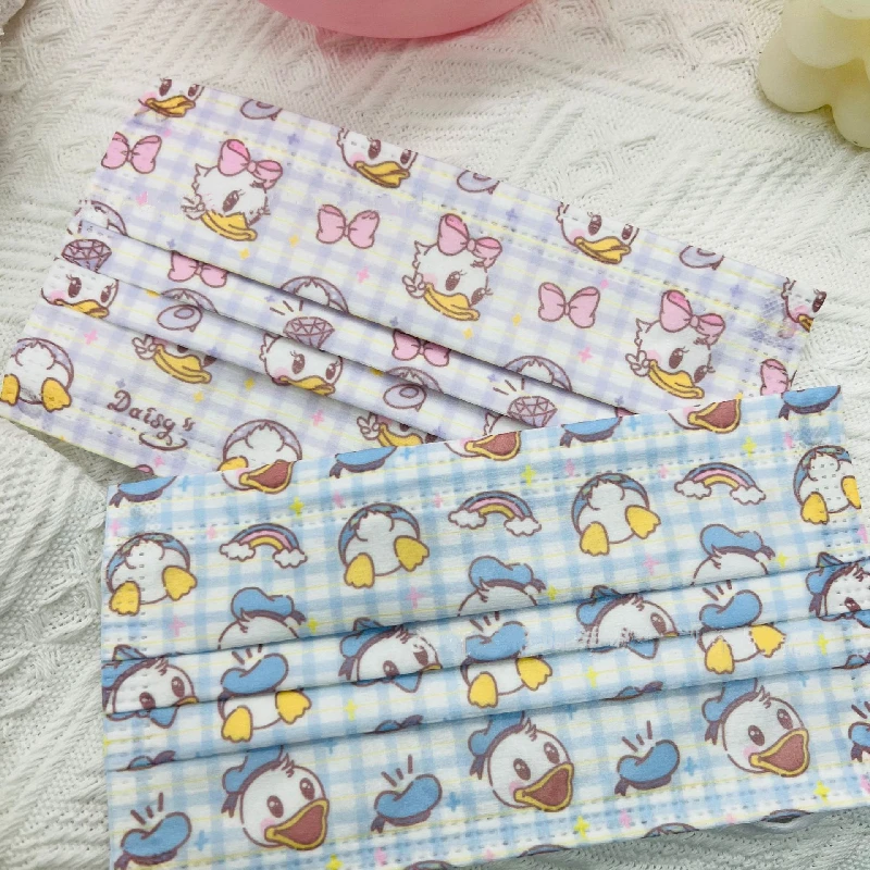 

Disney Donald Duck Daisy Mouth Masks Anime Adult Children Kawaii Disposable 3ply Melt Blown Protective Breathable Mascarilla