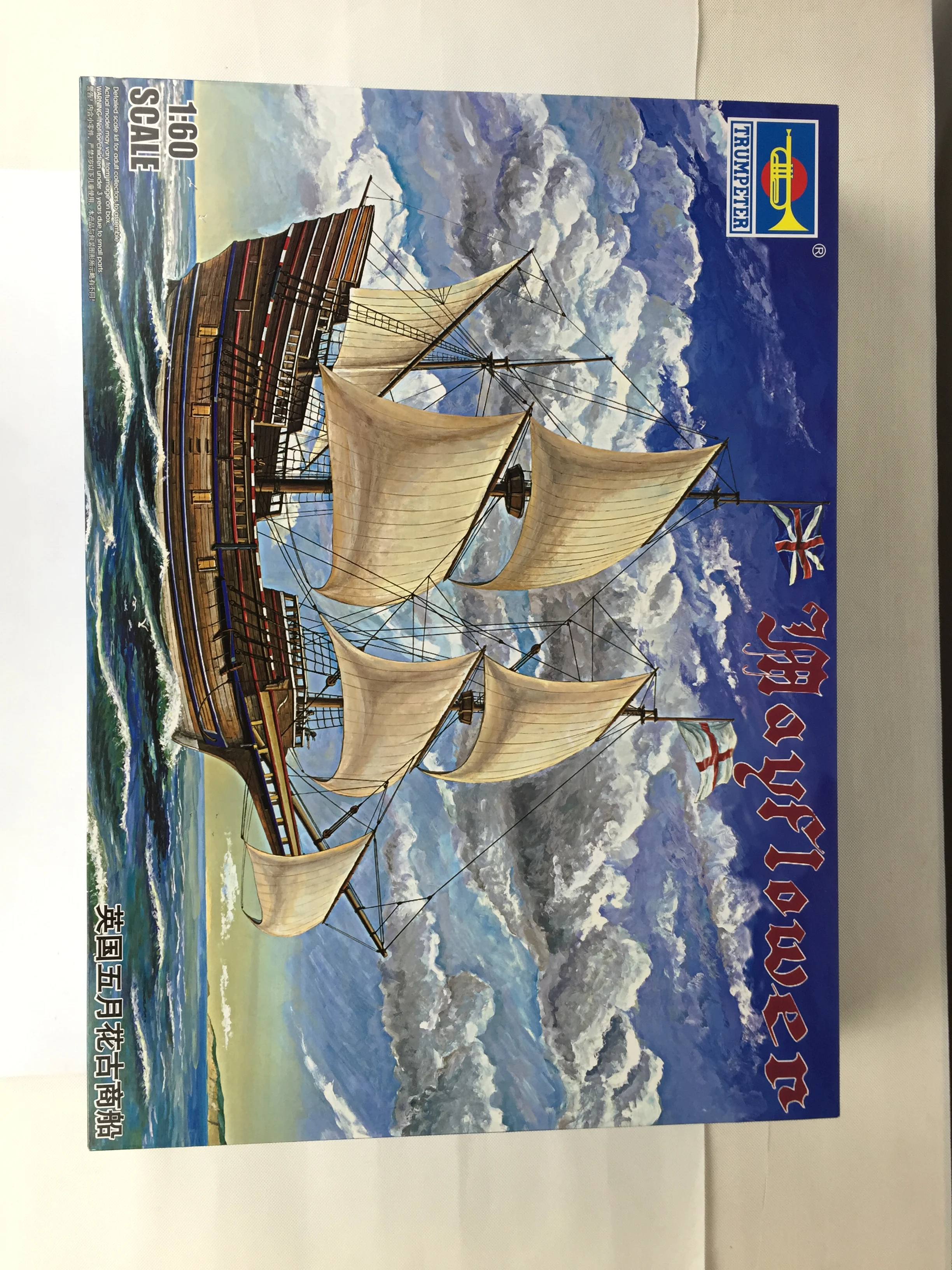 Фото Модель парусника Mayflower Trumpeter 01201 1/60, пластиковый статический конструктор, набор для сборки, подарок TH06571 №1