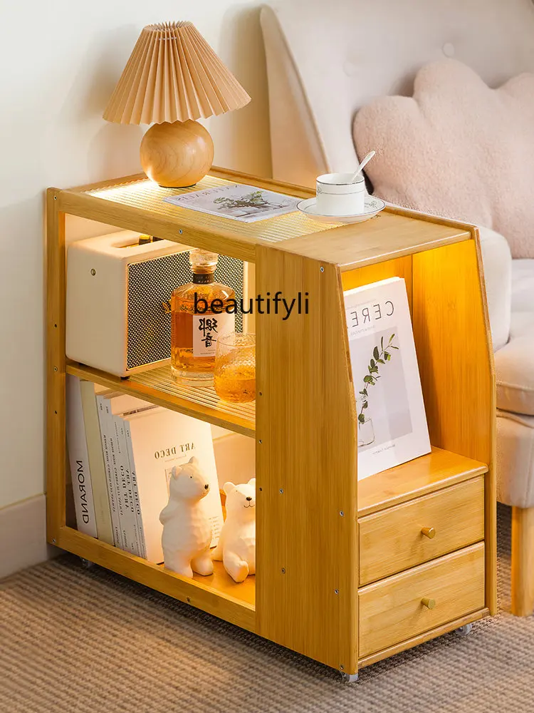 

Table Small Coffee Table Sofa Side Side Cabinet Small Table Eight-Immortal Table Corner Table Mini Tea Table Storage Rack