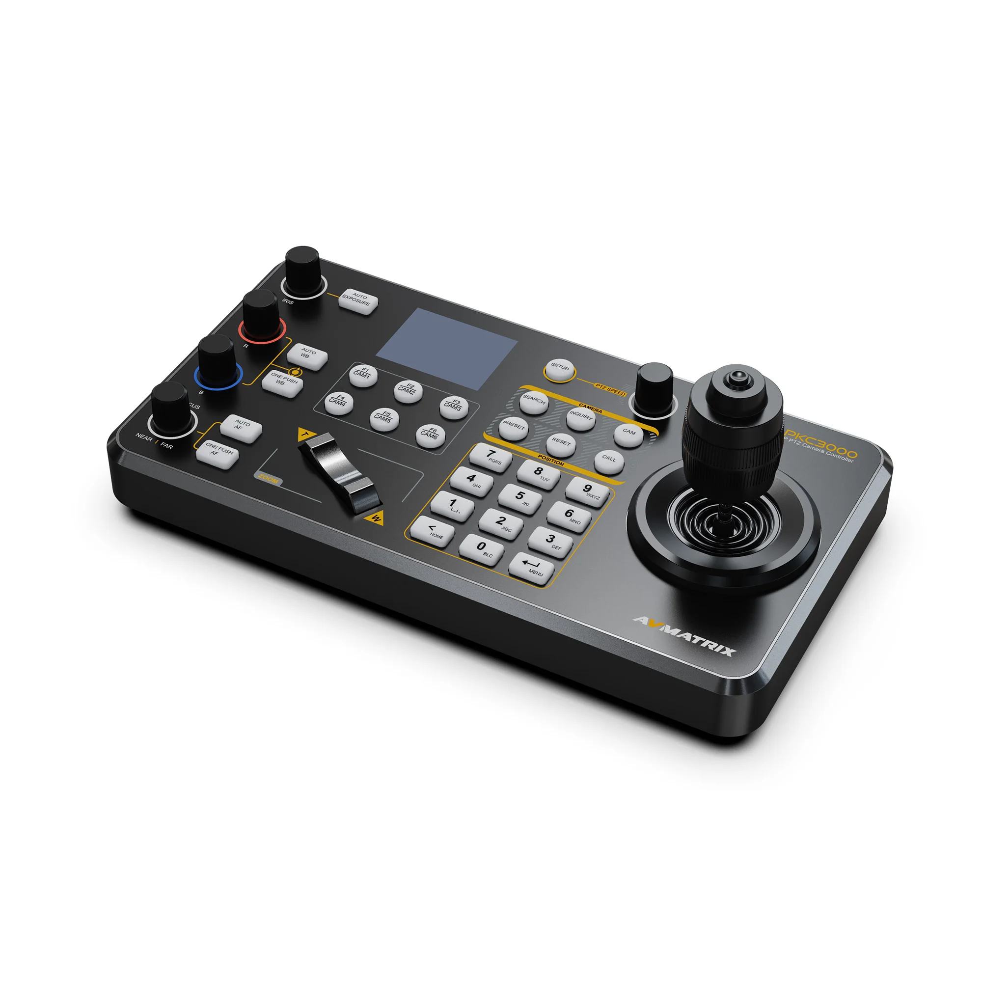 

Avmatrix PKC3000 Professional IP & Serial PTZ Camera Joystick Controller
