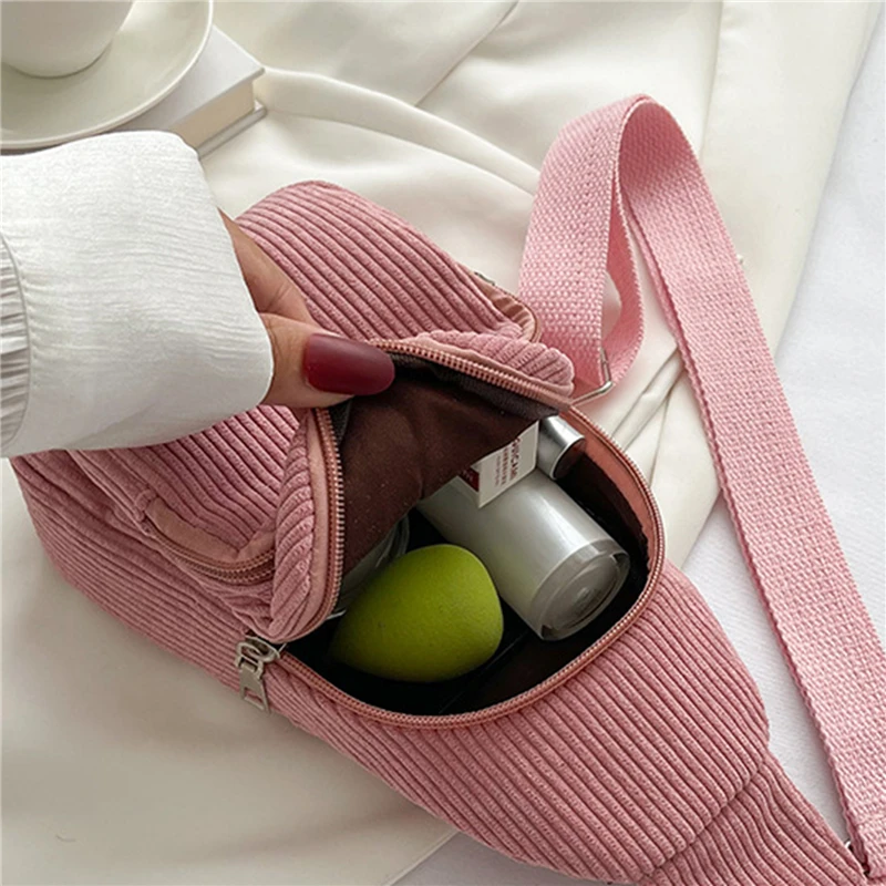 Женская новинка 2024 вельветовая сумка через плечо в консервативном стиле