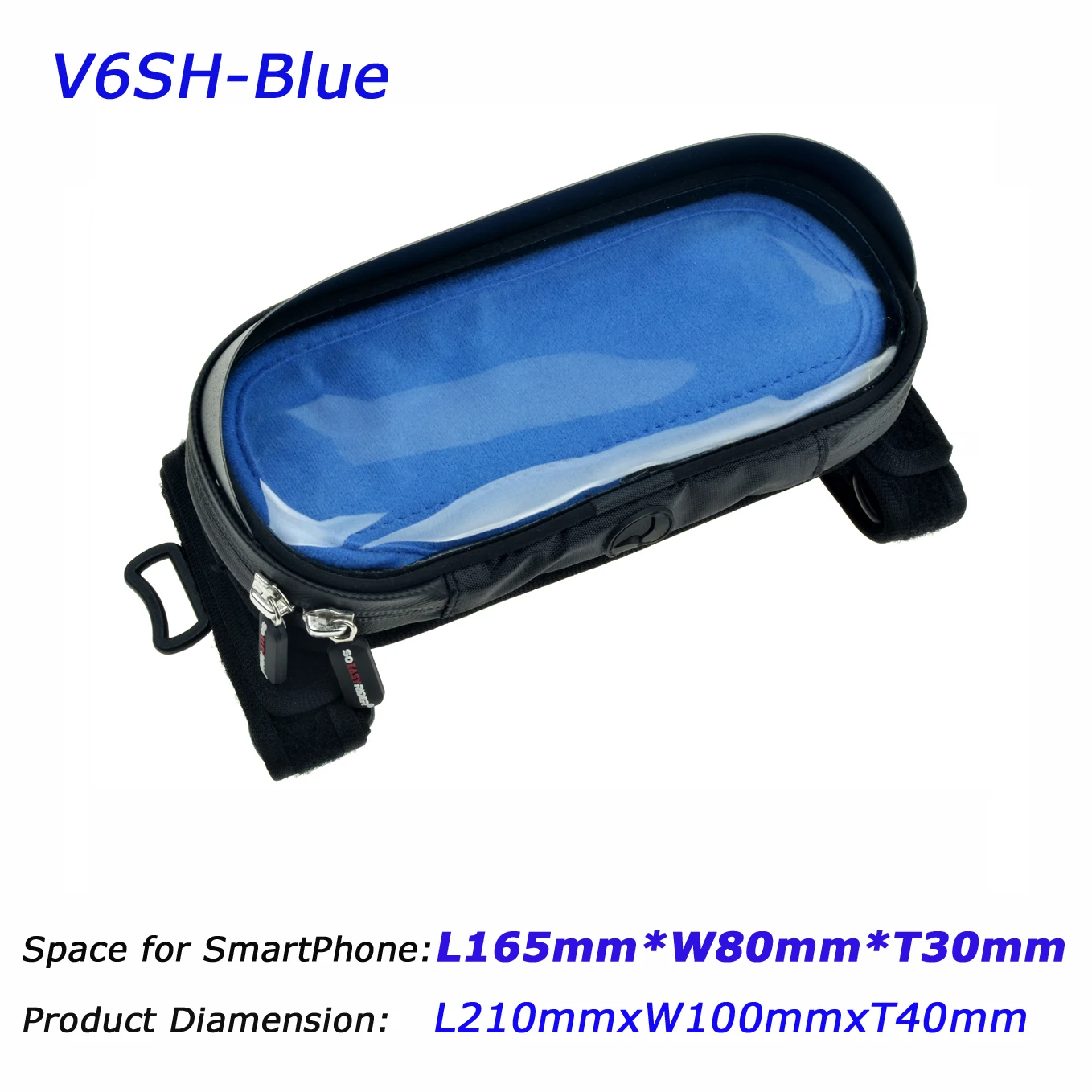 

SOEASYRIDER Smartphone Case Mount Holder Bag with Waterproof Cover for HUAWEI Iphone Samsung to Tie on Motorbike Handlebar