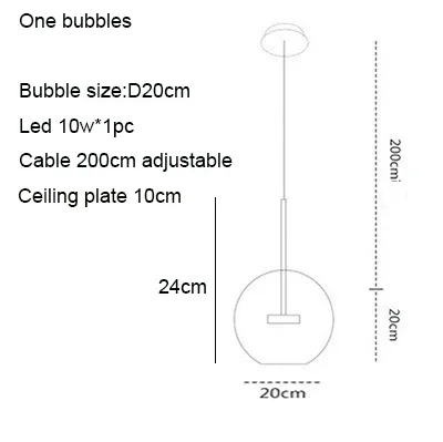 

Подвесной светильник Artpad Nordic Bubble Ball