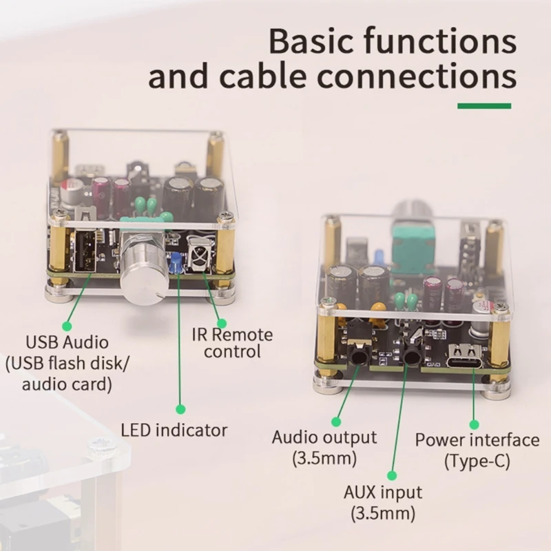Плата декодирования LA01 HIFI усилитель музыкального плеера беспроводной модуль 5 2