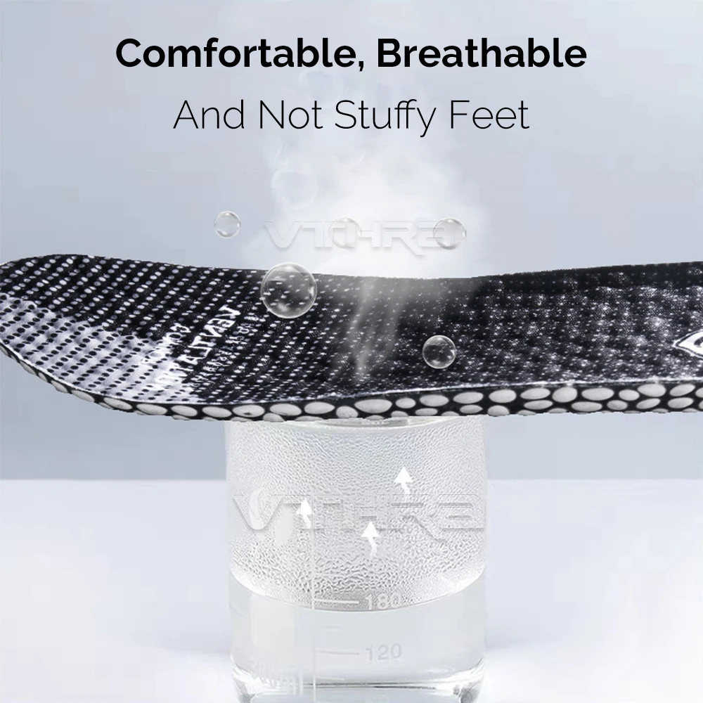 UPAKME Running Unisex Insoles For Shoes PU Popped Rice Particle Foam Breathable Soft  Hiking Protects Knees Templates For Feet