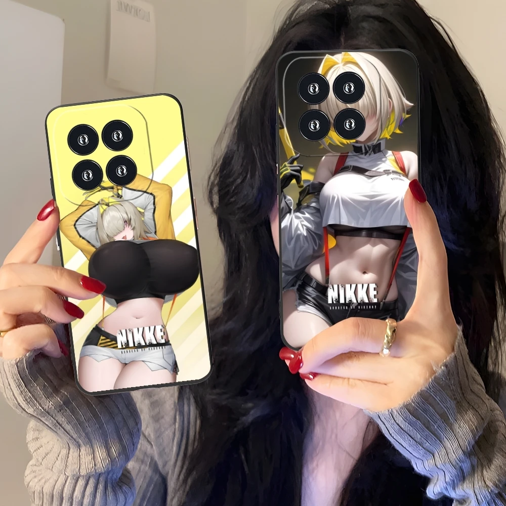 Чехол для мобильного телефона AA NIKKE Elegg Xiaomi 14 13 12 11 10 9 T Ultra Lite Pro S SE X 5G черный мягкий